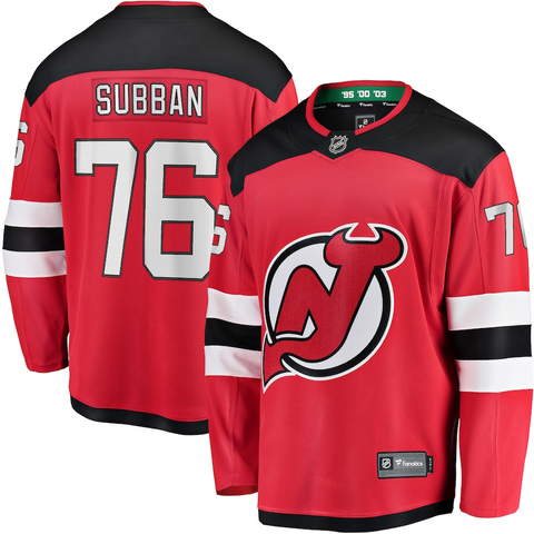 Men's New Jersey Devils P.K. Subban Fanatics Branded Red Premier Breakaway Player Jersey