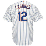 Juan Lagares New York Mets Majestic Official Cool Base Player Jersey - White