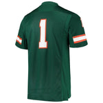 Miami Hurricanes adidas Team Premier Football Jersey - Green