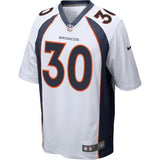 Phillip Lindsay Denver Broncos Nike Game Jersey - White