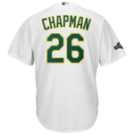 Matt Chapman Oakland Athletics Majestic 2019 Postseason Official Cool Base Player Jersey - White