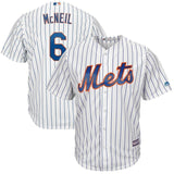 Jeff McNeil New York Mets Majestic Official Cool Base Player Jersey - White/Royal