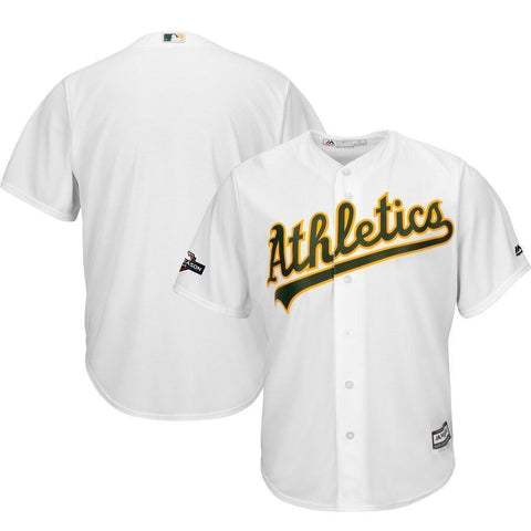 Oakland Athletics Majestic 2019 Postseason Official Cool Base Team Jersey - White