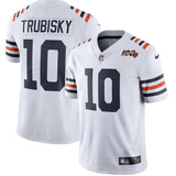 Mitchell Trubisky Chicago Bears Nike 2019 100th Season Alternate Classic Limited Jersey - White