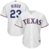 Mike Minor Texas Rangers Majestic Official Cool Base Player Jersey - White