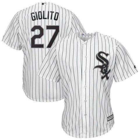 Lucas Giolito Chicago White Sox Majestic Official Cool Base Player Jersey - White/Black