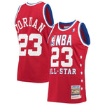 Men's Eastern Conference Michael Jordan Mitchell & Ness Red Hardwood Classics 1989 NBA All-Star Game Jersey