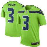 Russell Wilson Seattle Seahawks Nike Color Rush Legend Jersey - Neon Green