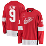 Men's Detroit Red Wings Gordie Howe Fanatics Branded Red Premier Breakaway Retired Player Jersey