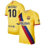 Lionel Messi Barcelona 2019/20 Away Stadium Player Jersey – Yellow