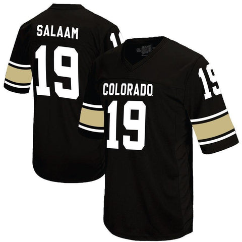 Rashaan Salaam Colorado Buffaloes Original Retro Brand Throwback Jersey - Black